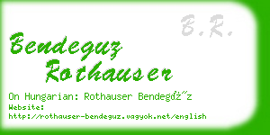 bendeguz rothauser business card